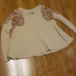 We the Free bandana print thermal swing top sz S